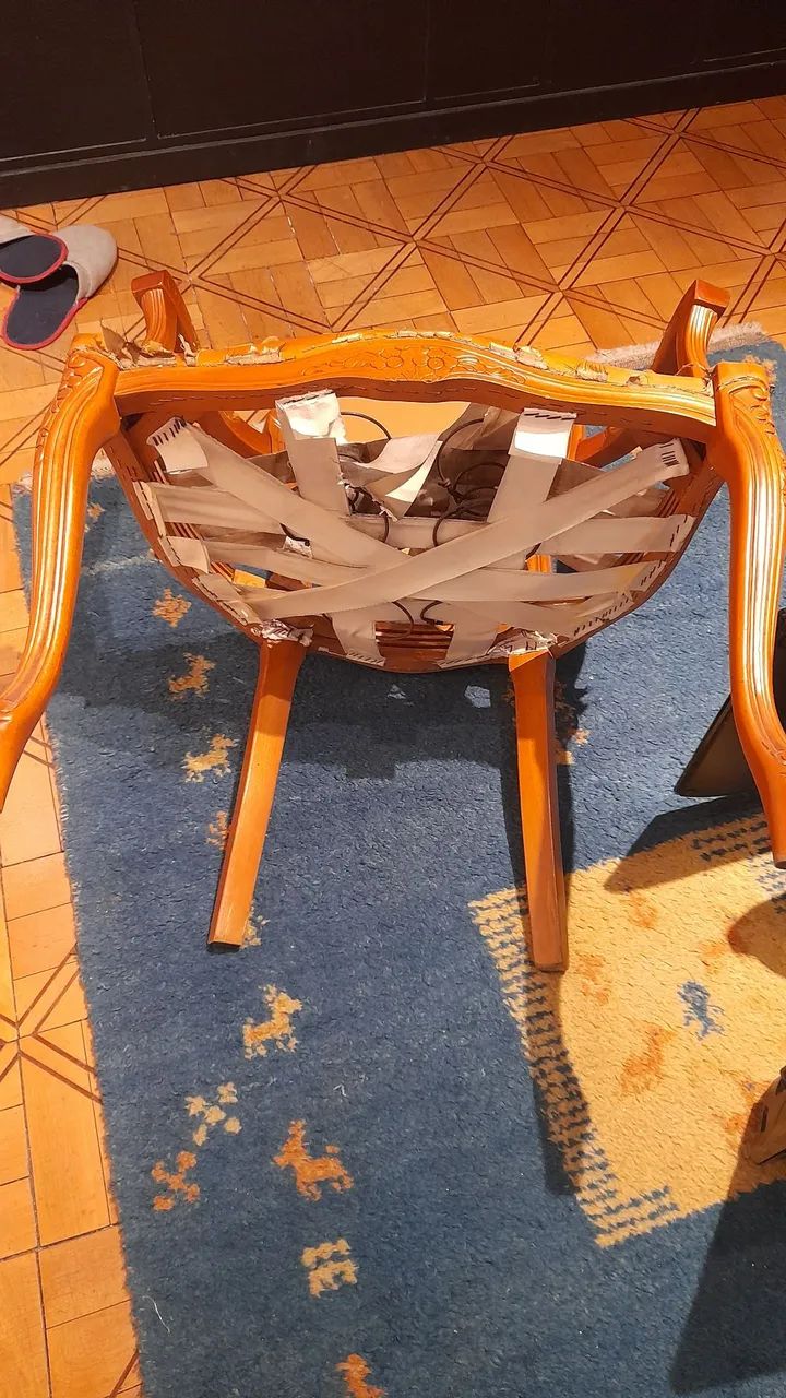 2 Cadeira antigas estilo provençal  - Foto 5