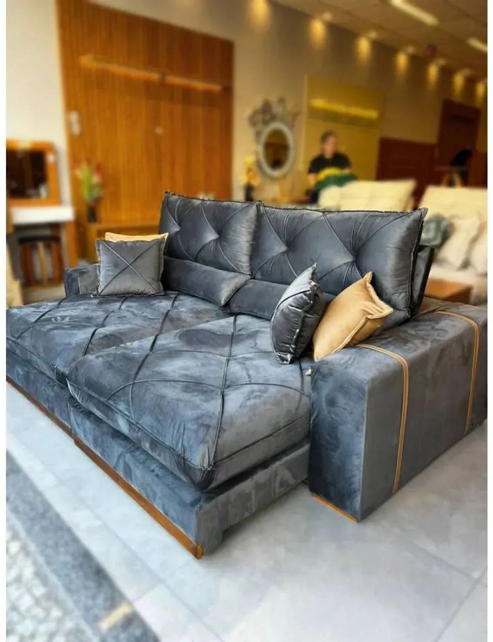 Sofá retrátil e reclinavel 2.30m molas ensacadas / pague na entrega  - Foto 2