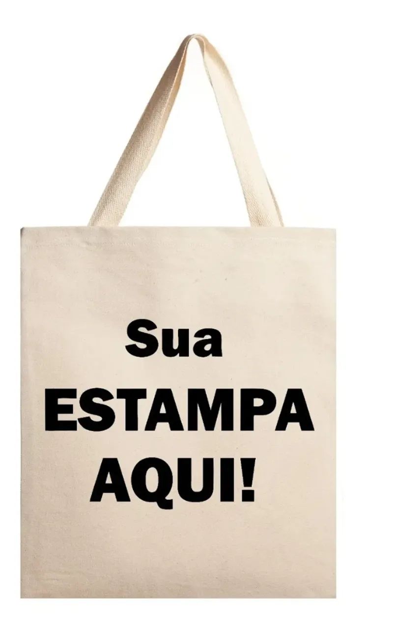 Ecobags - sacolas ecológicas 35x40 100% de algodão cru personalizadas