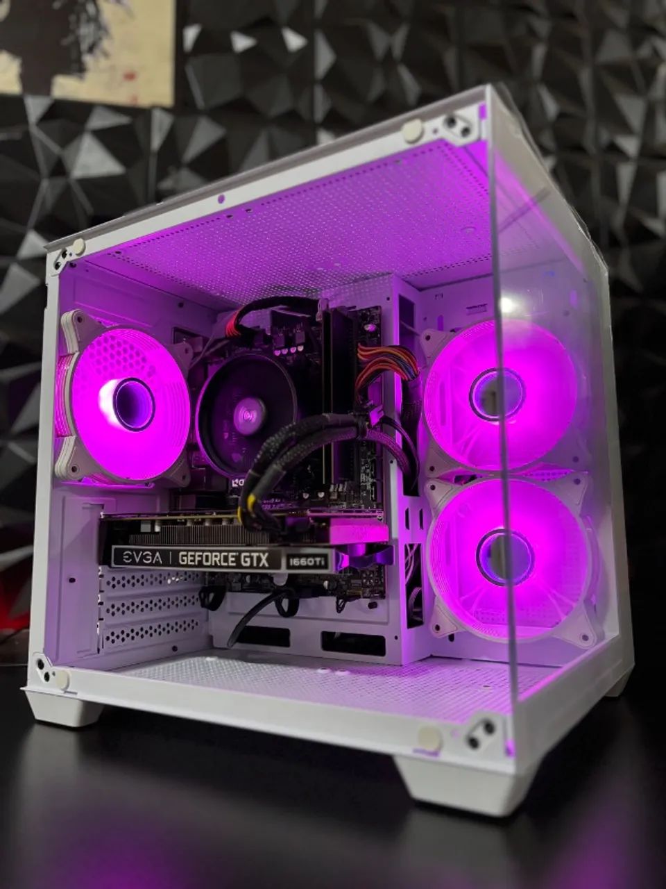 Pc gamer Ryzen 5 aquário branco 