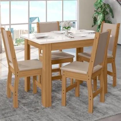 Mesa de jantar 4 cadeira belagio em mega Promoção! - Foto 4