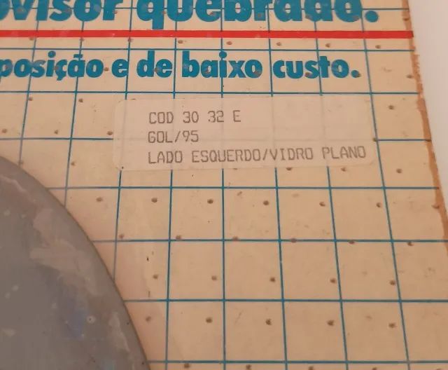 Espelho Retrovisor - Gol 95 - Lado Esquerdo/Vidro Plano (Lacrado) - Foto 3