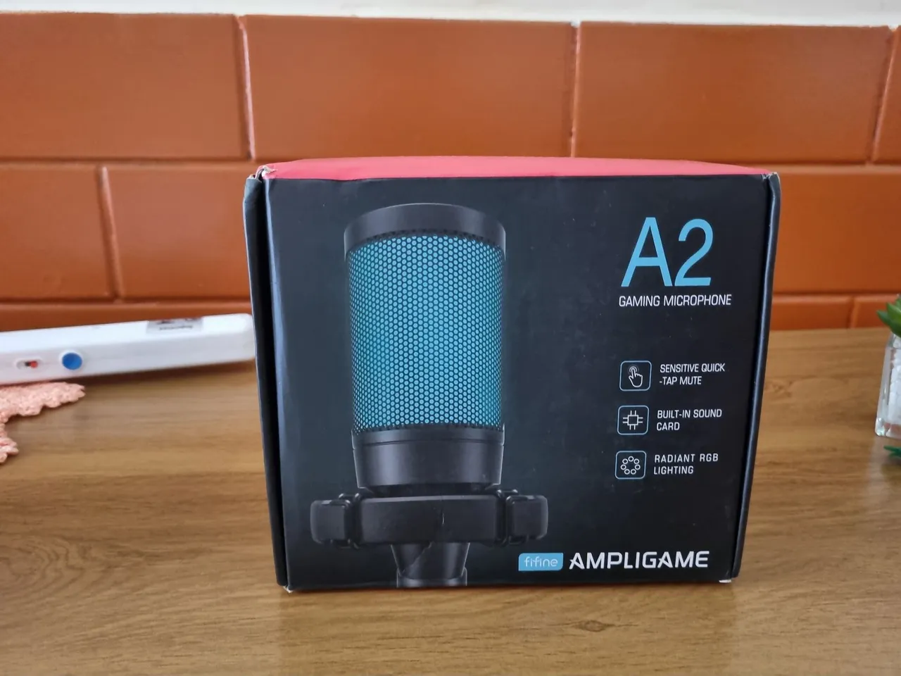 Microfone Gamer Fifine A2 - RGB - Novo na Caixa