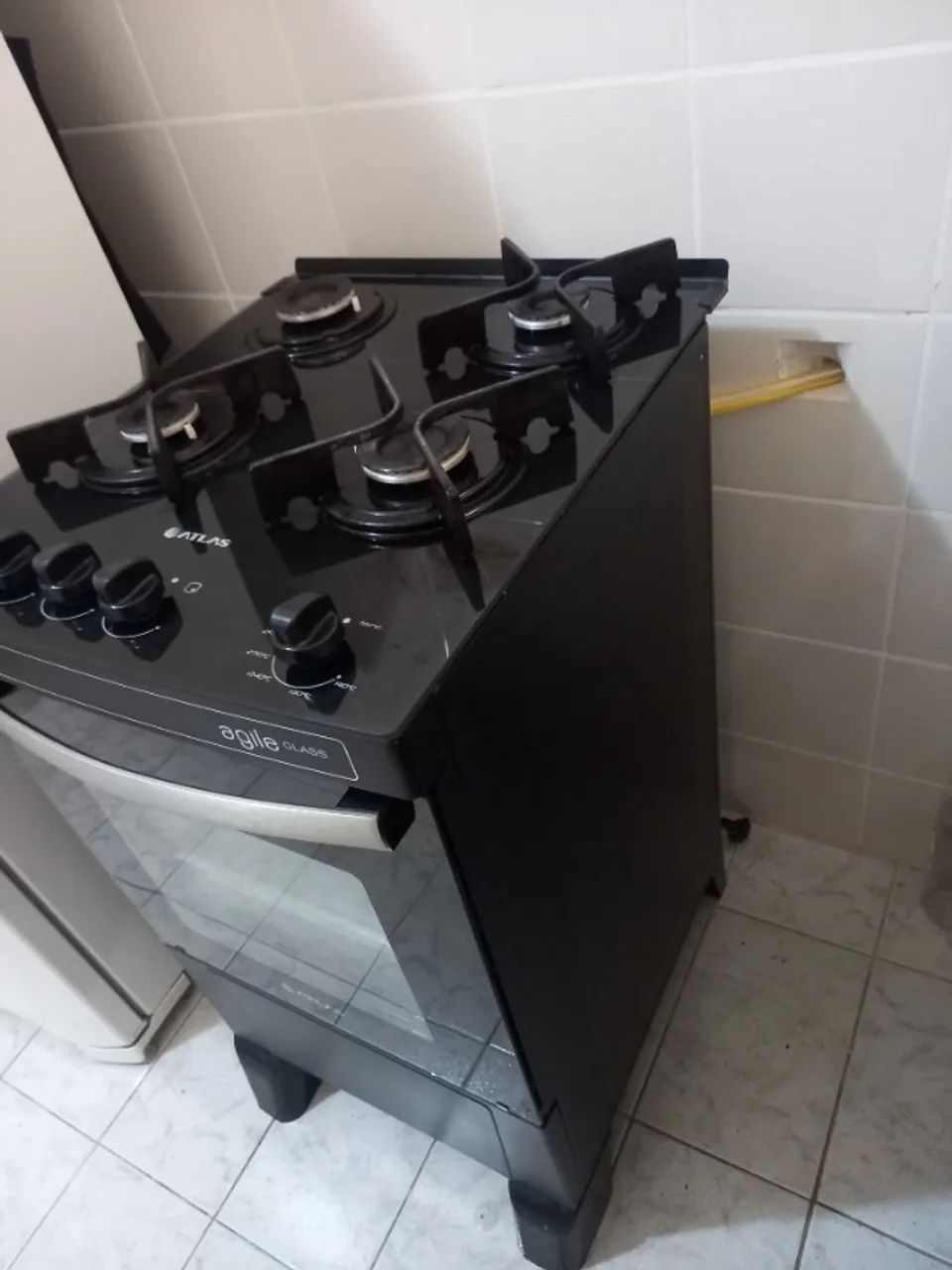 Fogão Atlas 4 bocas Preto - Seminovo - Foto 3