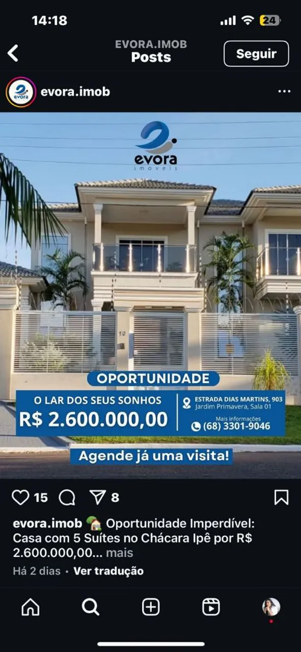 CASA VENDA - CHÁCARA IPÊ