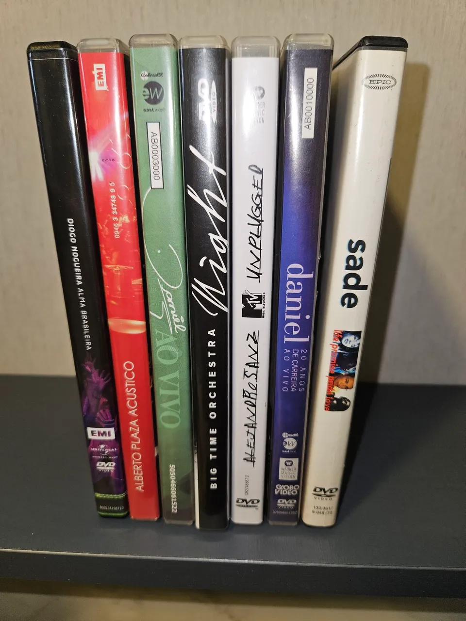 Lote de 7 DVDs Musicais - Diversos Artistas