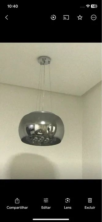 Lustre cristal prata  - Foto 2