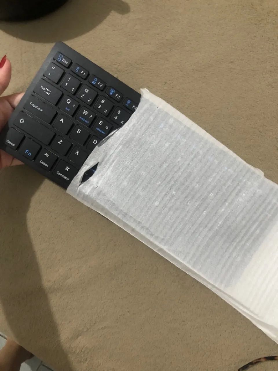 Teclado Sem Fio HREBOS - Conexão Bluetooth - Super Rápida - Foto 3