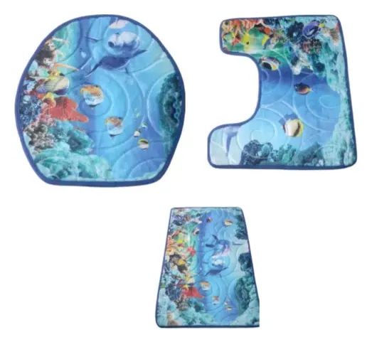 Tapete Banheiro Antiderrapante Macio Retangular 50x80cm 3d64299978170242124