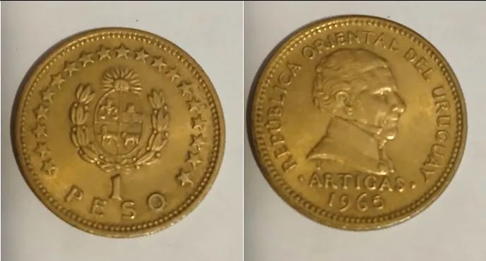 Moedas antigas Uruguaias