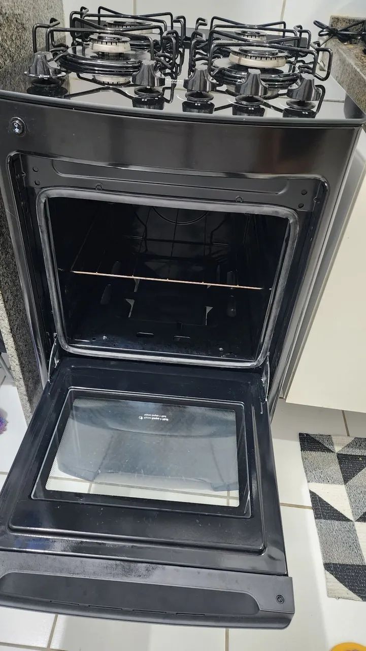 Fogão Consul 4 bocas Preto Bivolt  - Foto 2