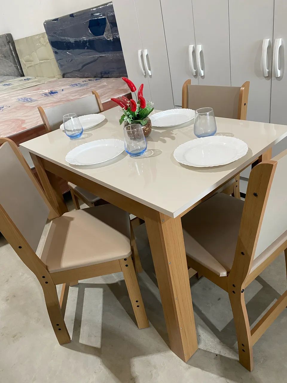 Mesa de jantar 4 cadeira belagio em mega Promoção! - Foto 3