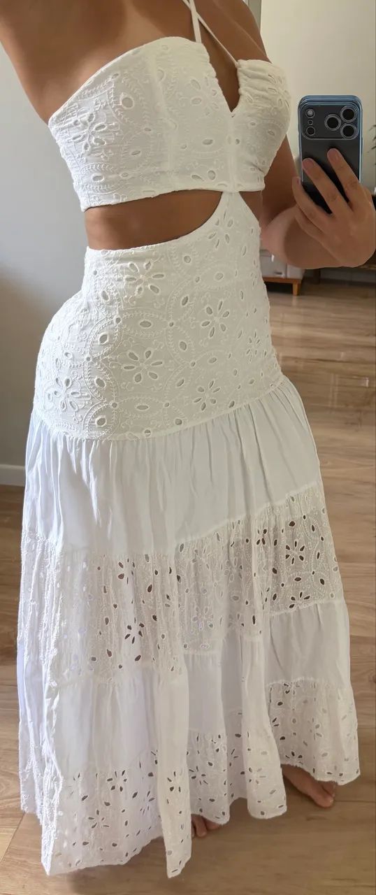 Vestido longo branco  - Foto 2