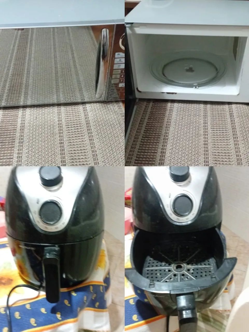 Airfryer + Microondas (Defeitos)