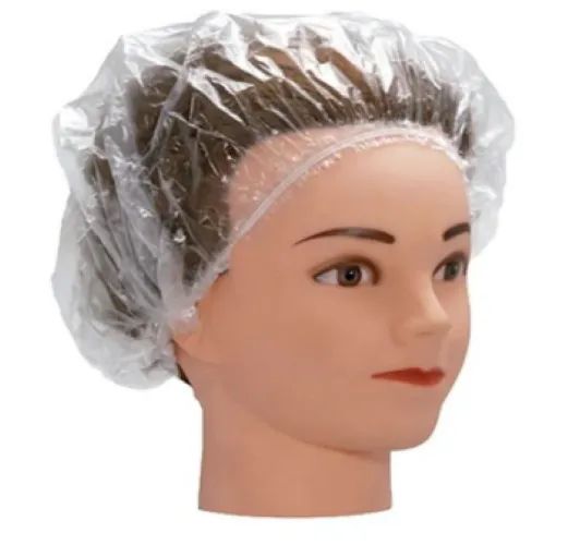 Kit Luva E Touca Plástica Cabelo Salão Estética Cozinha - Foto 5