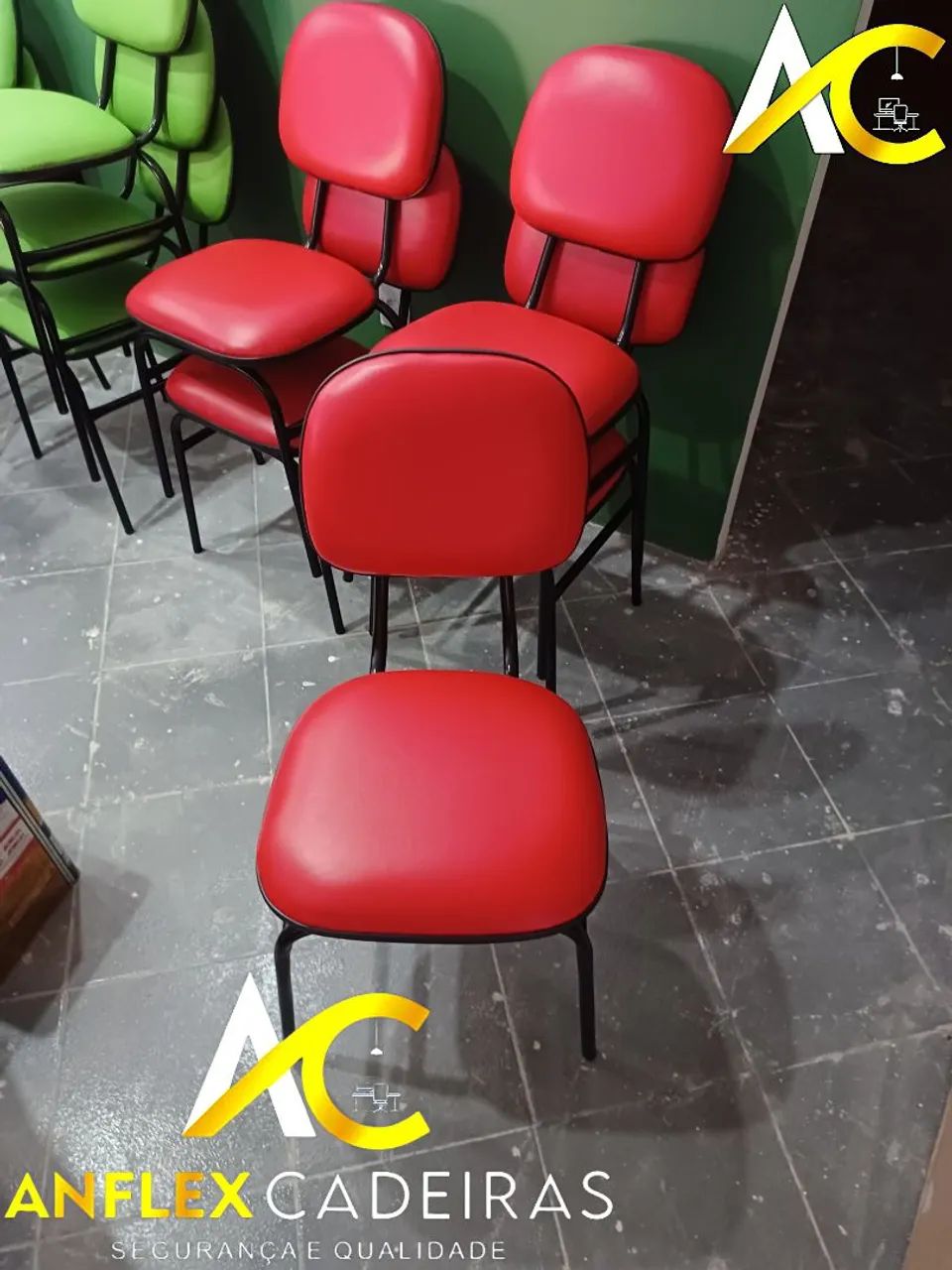 Cadeiras secretaria fixa para igrejas, escritórios e cursos  - Foto 5