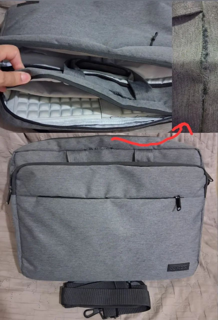 Bolsa Notebook 15,6 Cinza - Passaré