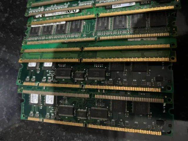 Lote de Memórias DIMM, DDR1, DDR2 e DDR3