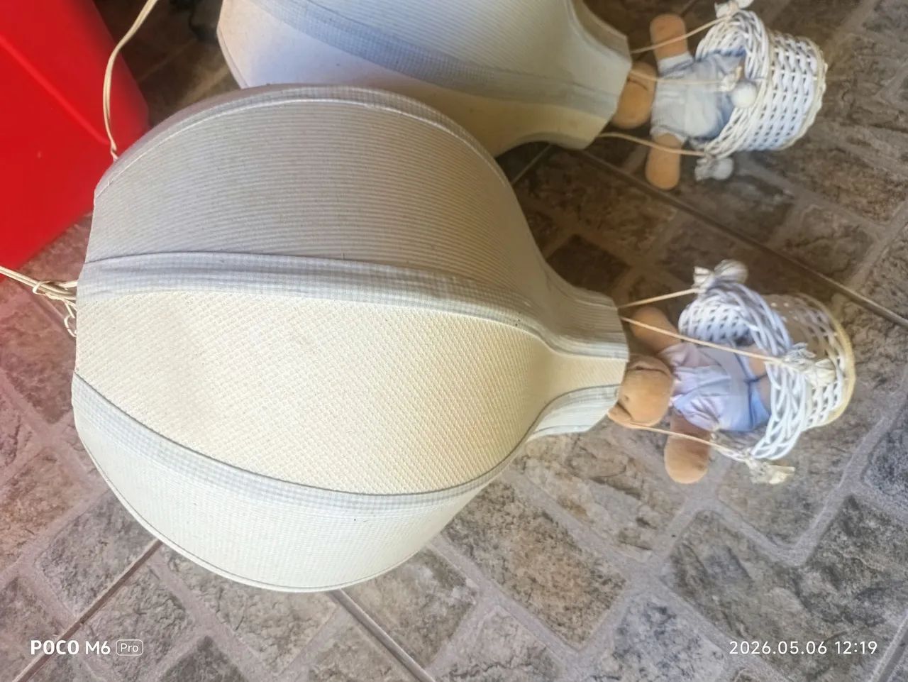 2 luminárias Balão infantil com ursinho - Foto 2