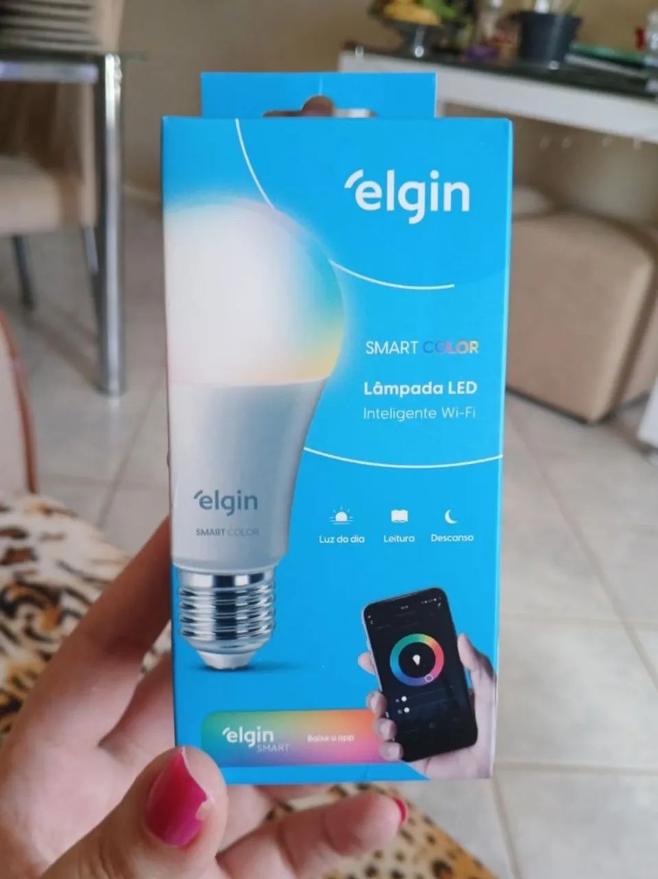Lâmpada Inteligente Elgin LED RGB 15W - Foto 4