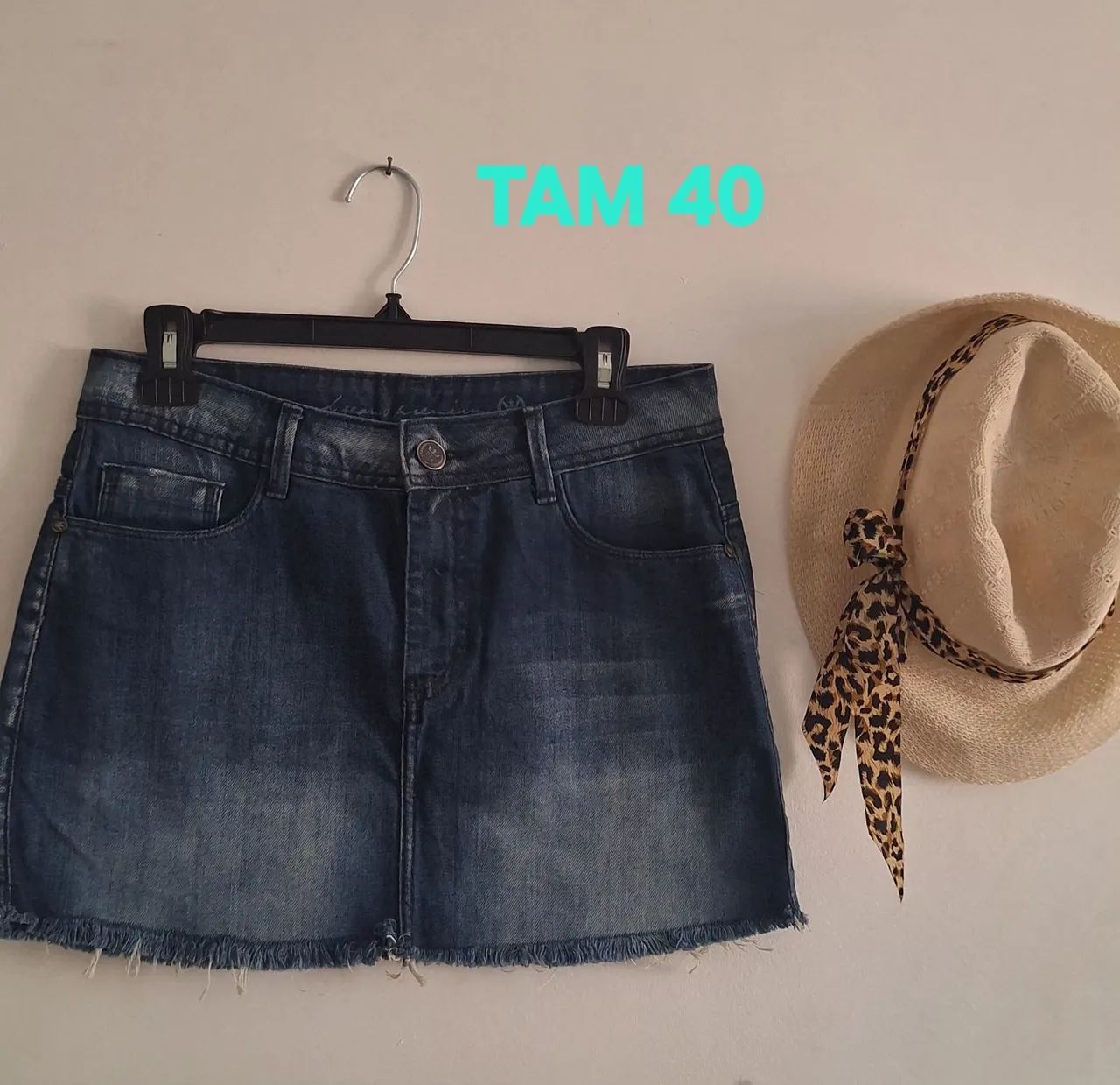 Mini saias Jeans tam 40 ate 48 - Foto 5