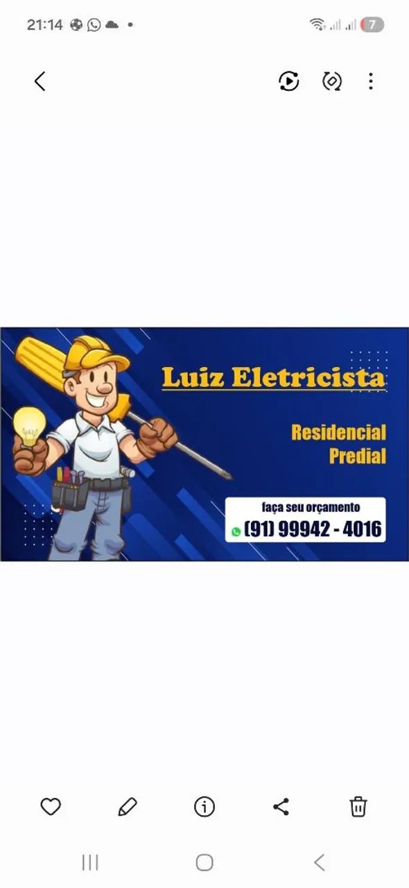 ELETRECISTA RESIDENCIAL E PREDIAL 