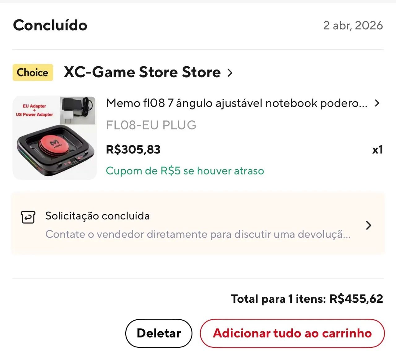 Base de notebook gamer MEMO FL08 - Foto 3