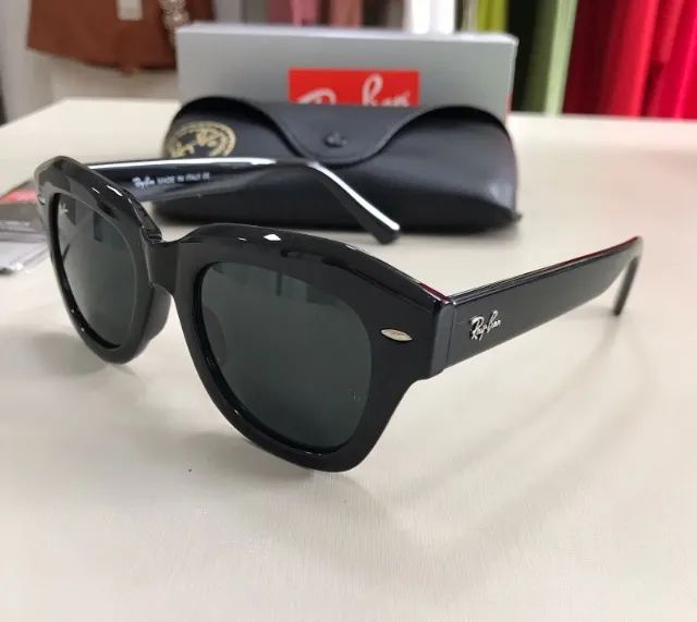 óculos de sol ray ban state black piano