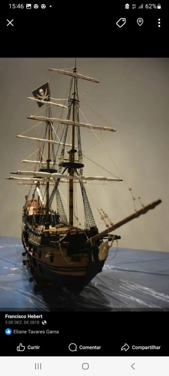 Réplica do navio pirata do caribe. Pérola negra  - Foto 4