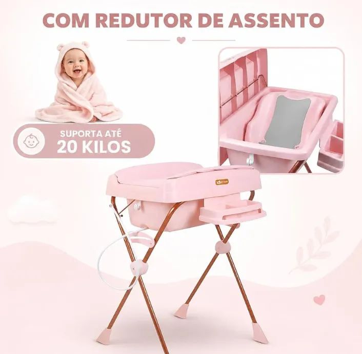 Banheira com trocador acolchoado - Foto 2