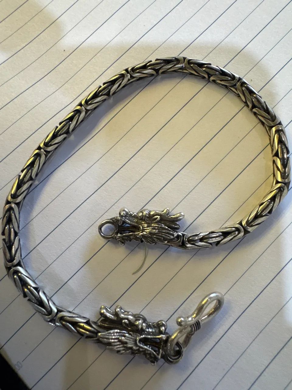 Pulseira Bali Prata Dragão 