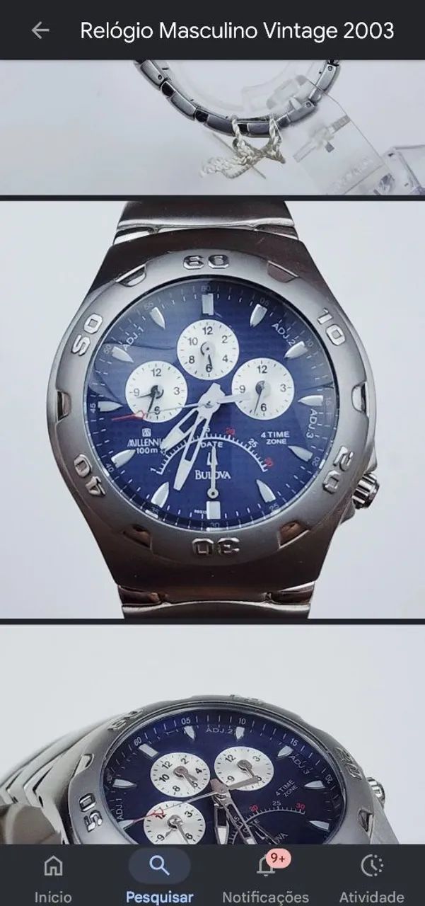 Relógio Bulova 96G13 original