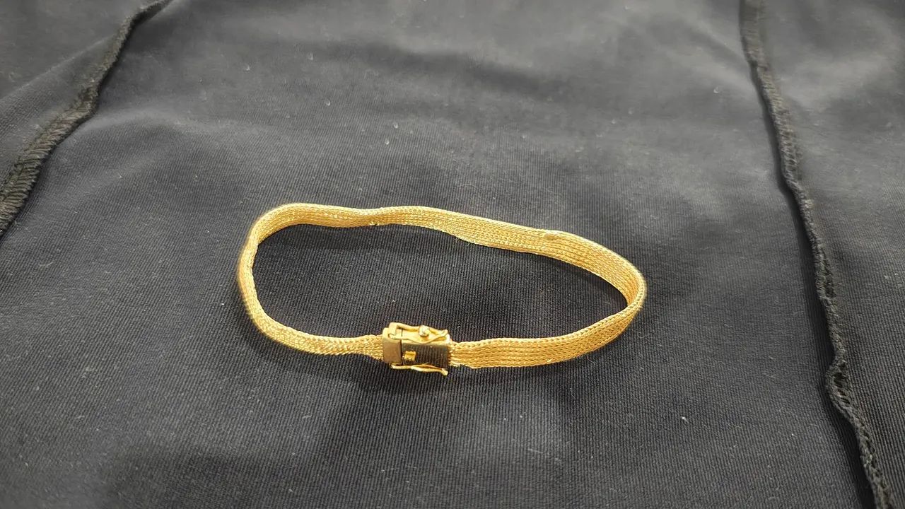 Vendo Pulseira máfia Italiana 18k, 21cm - Foto 5