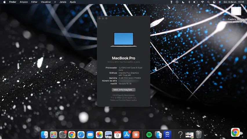 MacBook Pro 2017 Space Gray I5 8gb 256 SSD - bateria 243 ciclos  - Foto 5