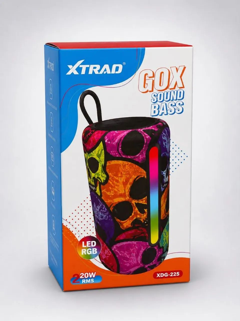 Caixa de Som Bluetooth Xtrad XDG-225 20W RGB USB - Foto 3