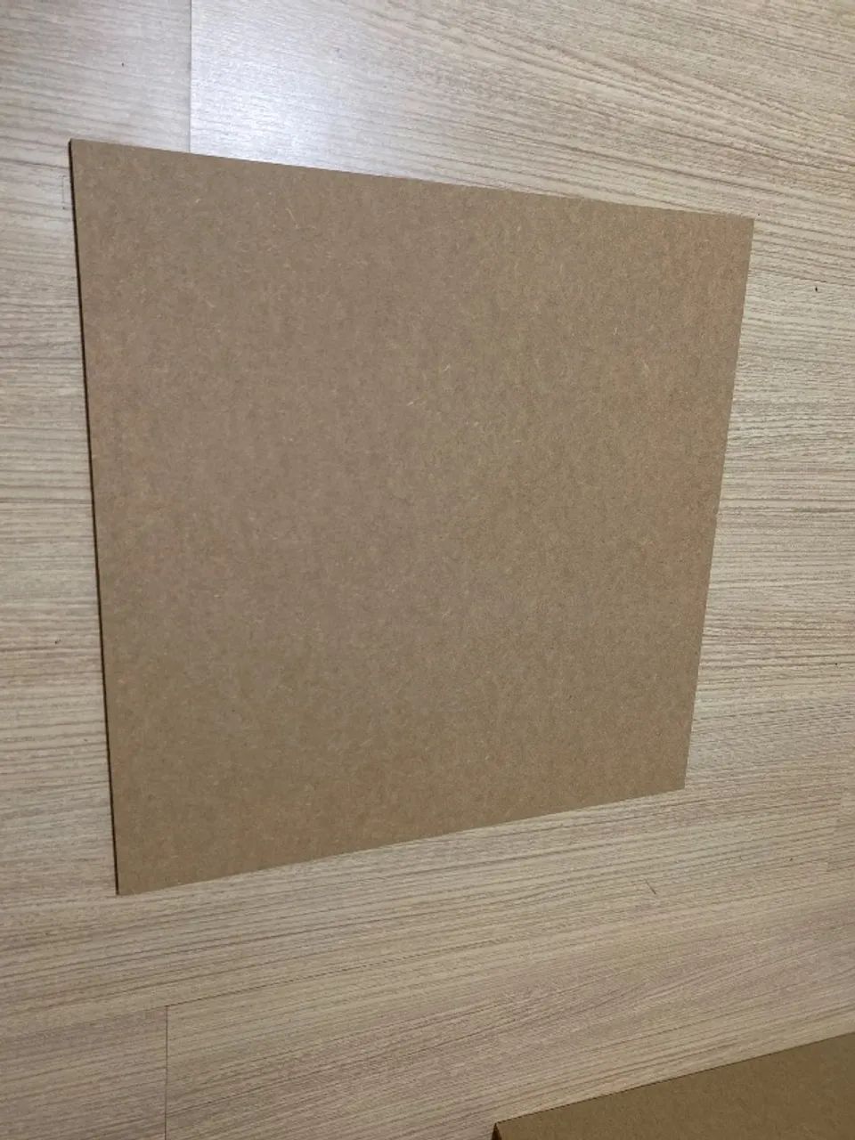 4 chapas de MDF cru 50cm x50 cm 6 mm