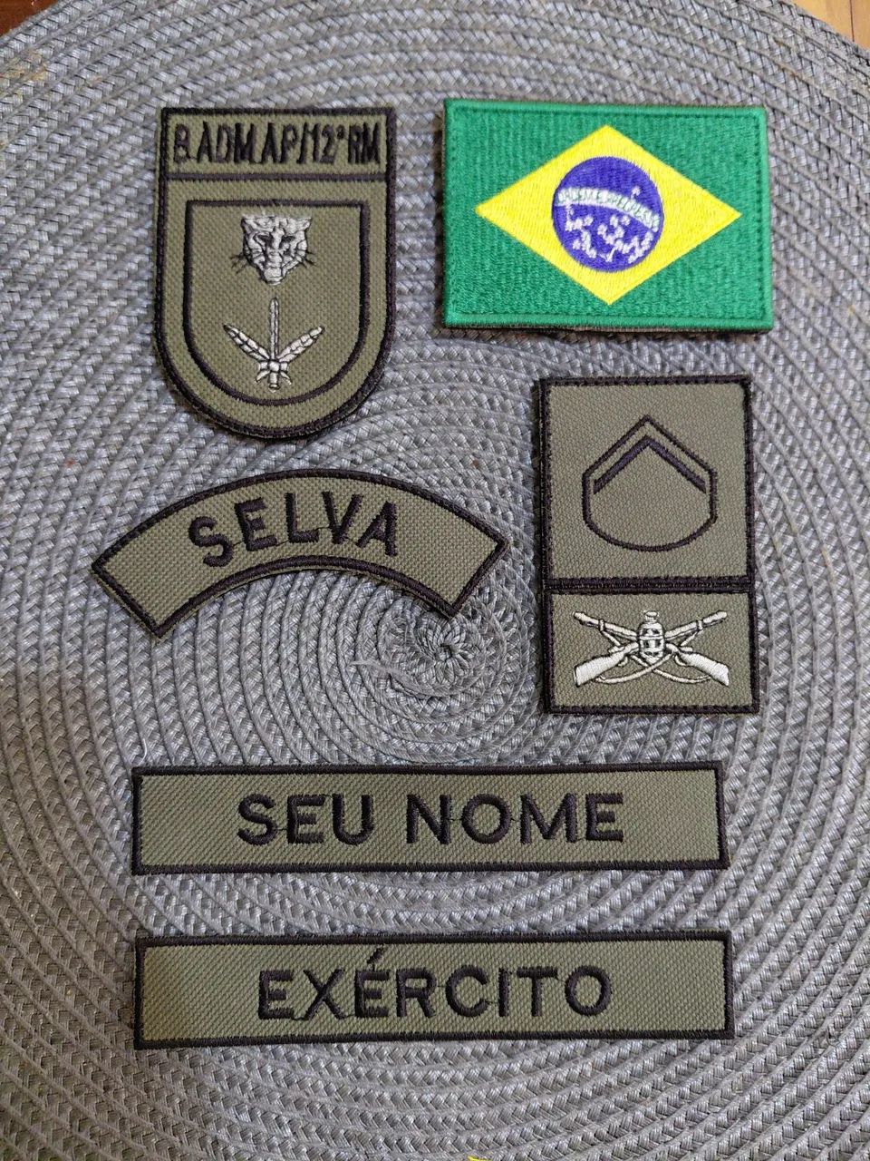 Kit distintivo bordado de baixa visibilidade  - Foto 2