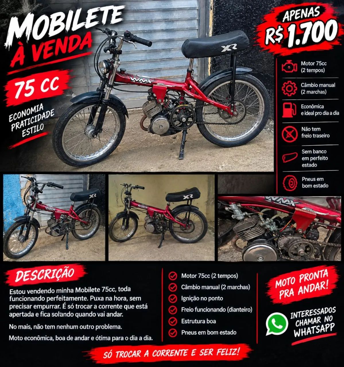Mobilete 75 cc