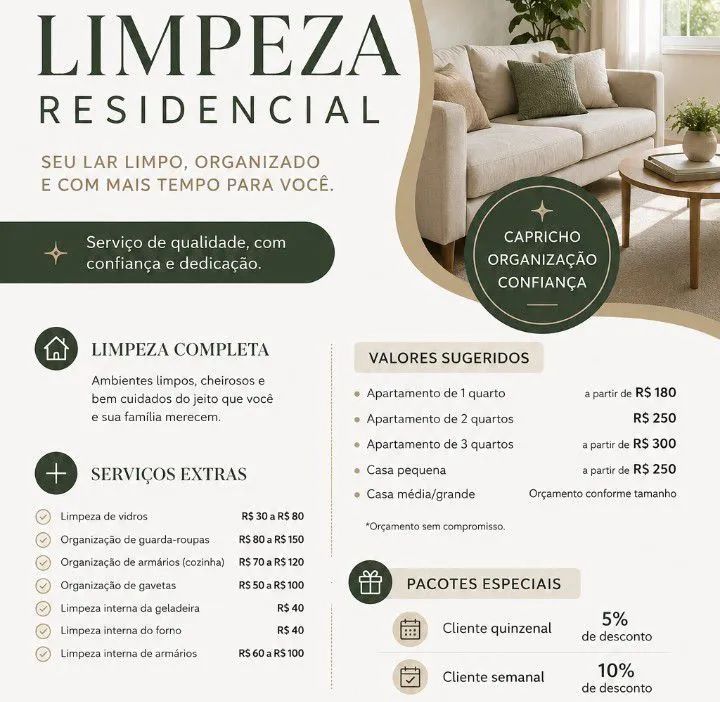 Limpeza e faxina 