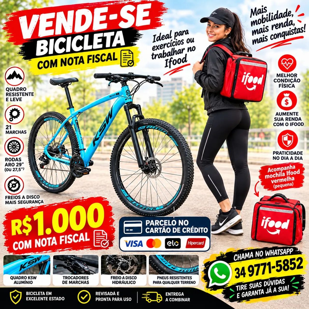 Bicicleta aro 29 - KWR 