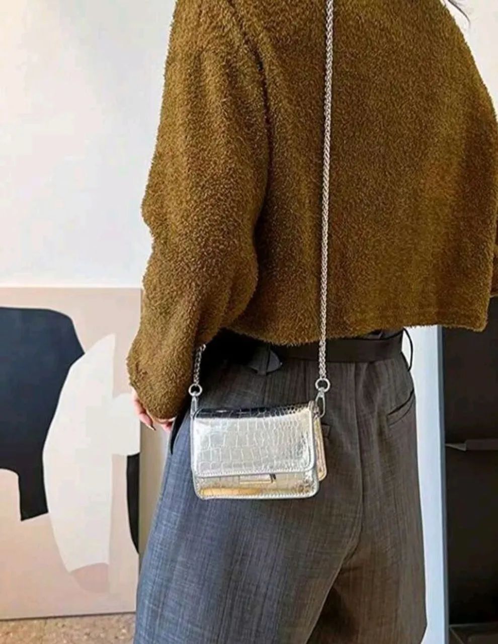 Bolsa prata transversal.  - Foto 4
