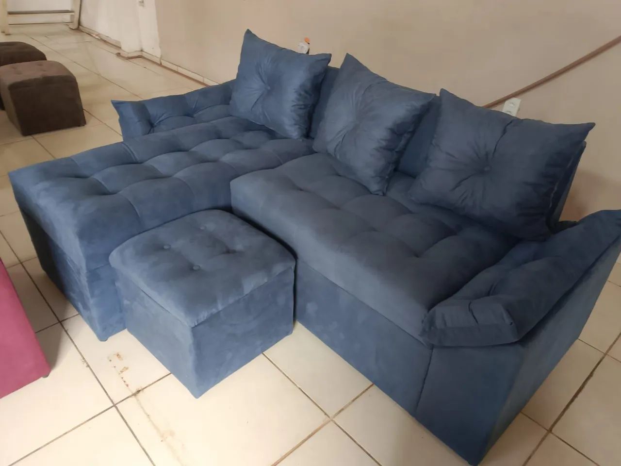 Sofá de tecido veludo de qualidade  - Foto 2