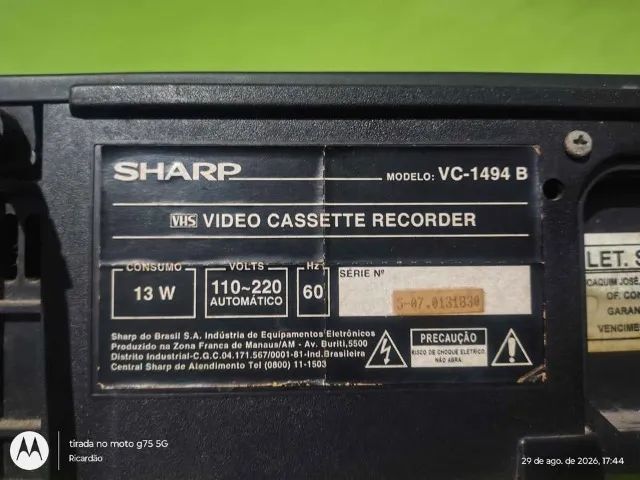VIDEO CASSETE SHARP - OPORTUNIDADE - Foto 5
