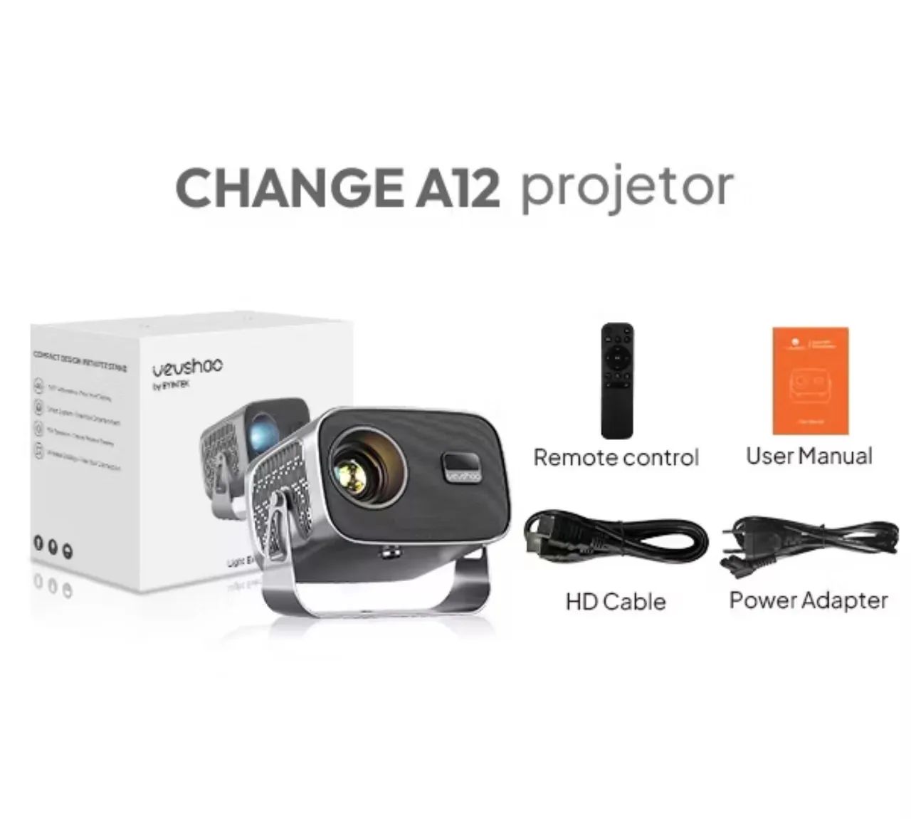 Projetor A12 Android - cinema em casa - Foto 3