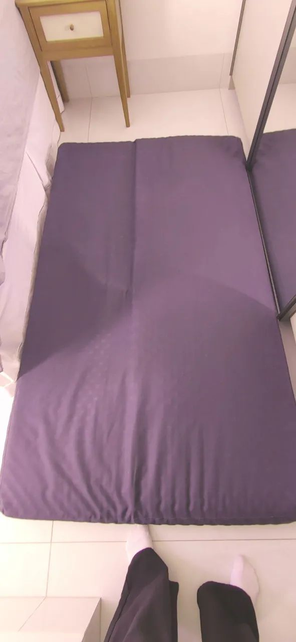 Colchão viúva com capa e casca de ovo