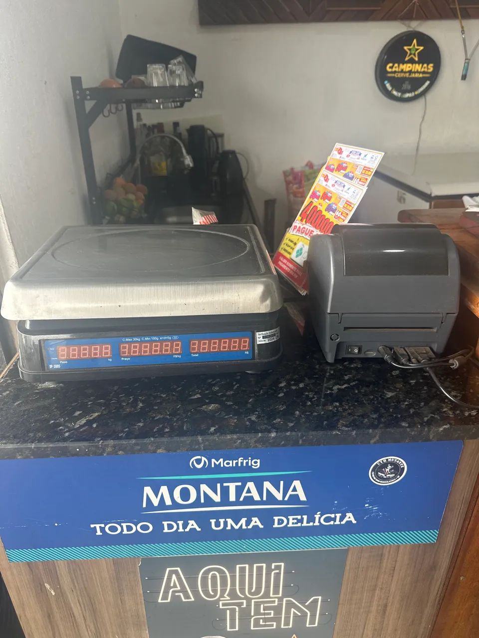 Balança comercial Elgin com impressora térmica 