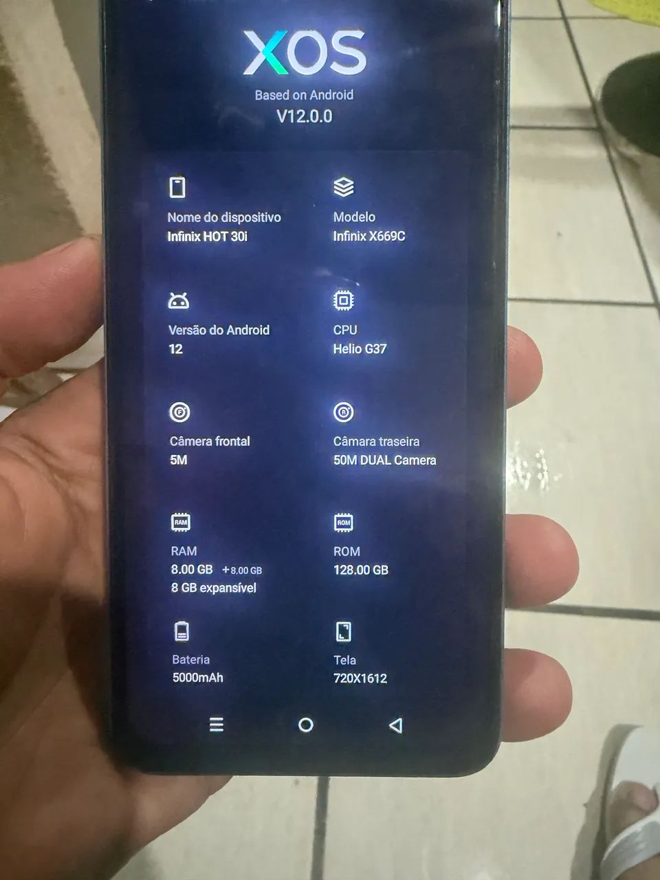 Vendo celular Infinix X669C na com azul  - Foto 4