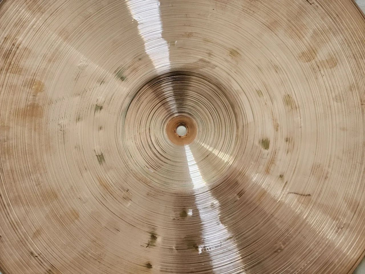 Medium Thin Crash 19 B10 Hole Cymbals Krest Rustic - Foto 5