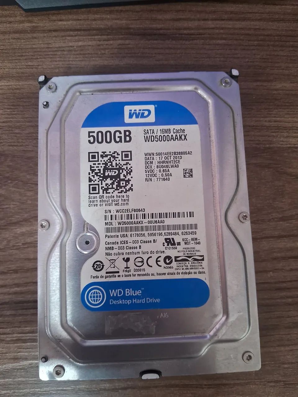 HD WD BLUE 500G