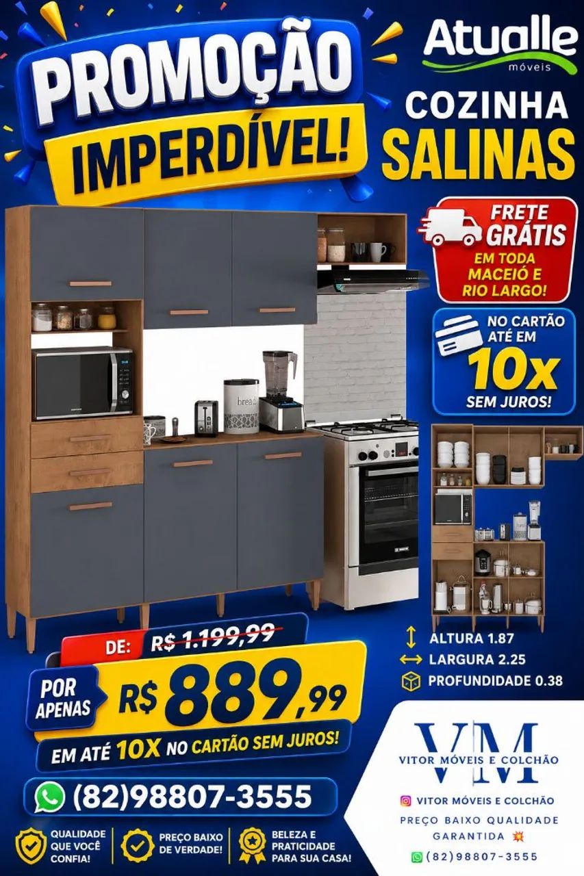 PROMOÇÃO DE COZINHA SALINAS 